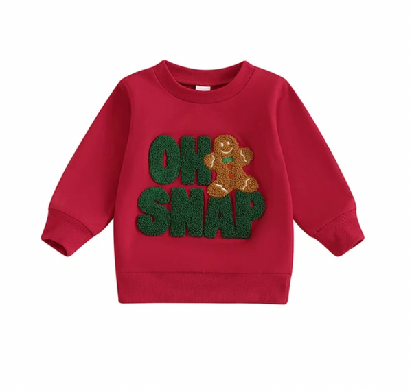 Oh Snap Gingerbread Rompers & Pullovers (3 Colors) - PREORDER