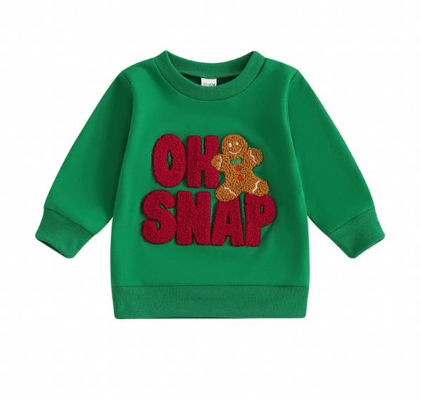 Oh Snap Gingerbread Rompers & Pullovers (3 Colors) - PREORDER