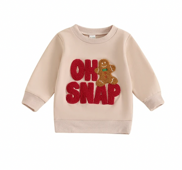 Oh Snap Gingerbread Rompers & Pullovers (3 Colors) - PREORDER