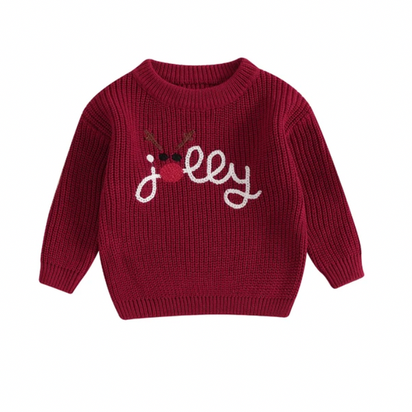 Jolly Rudolph Knit Sweaters (2 Colors) - PREORDER