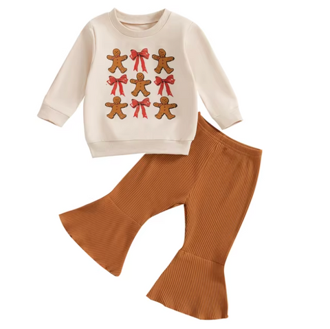 Tic Tac Gingerbreads Ribbed Bells Outfit - PREORDER