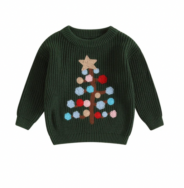 Lit Christmas Tree Knit Sweaters (3 Colors) - PREORDER