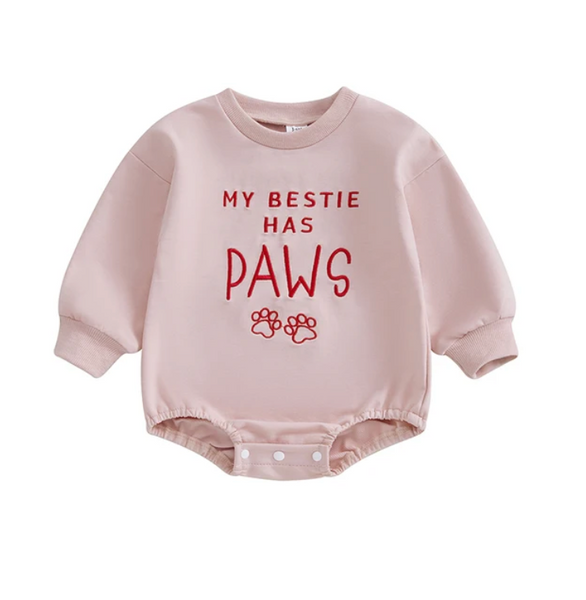 My Bestie Has Paws Romper - PREORDER