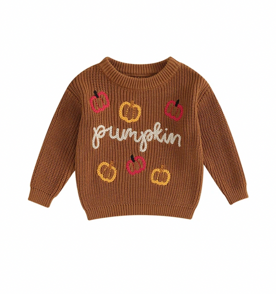 Pumpkin Knit Rompers & Sweaters (2 Colors) - PREORDER