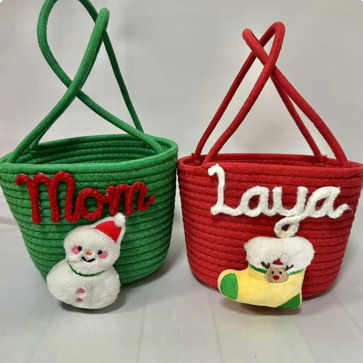 Yarn *CUSTOM* Christmas Baskets (5 Colors)