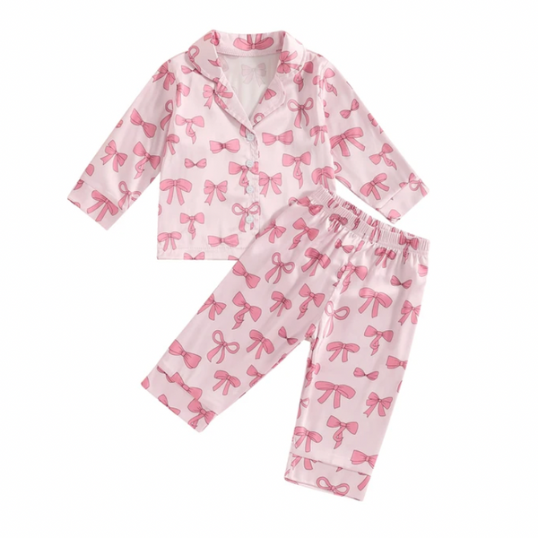 Pretty Pink Bows Pajamas (3 Colors) - PREORDER