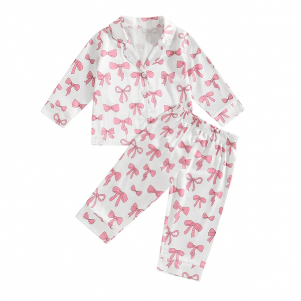 Pretty Pink Bows Pajamas (3 Colors) - PREORDER