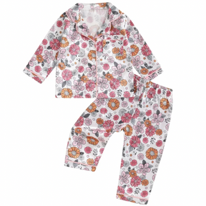 Kerah Floral Silk Pajamas - PREORDER