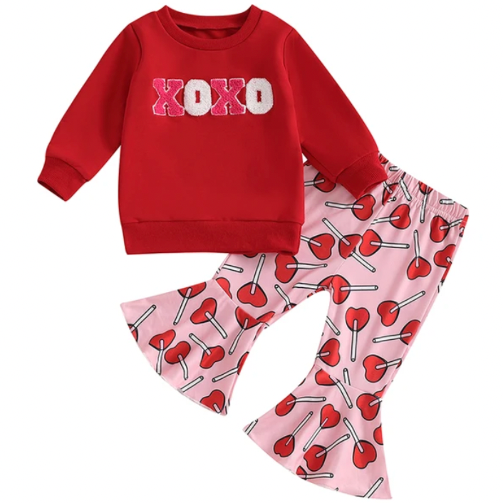 XOXO Heart Lollipops Bells Outfit - PREORDER