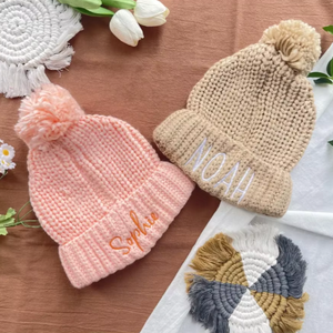 Thread *CUSTOM* Solid Knit Pom Hats (6 Colors)