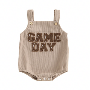 Game Day Corduroy Romper - PREORDER