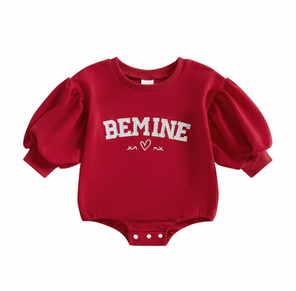 Be Mine Embroidered Bubble Rompers (3 Colors) - PREORDER