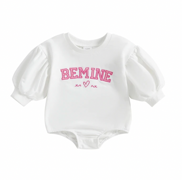 Be Mine Embroidered Bubble Rompers (3 Colors) - PREORDER