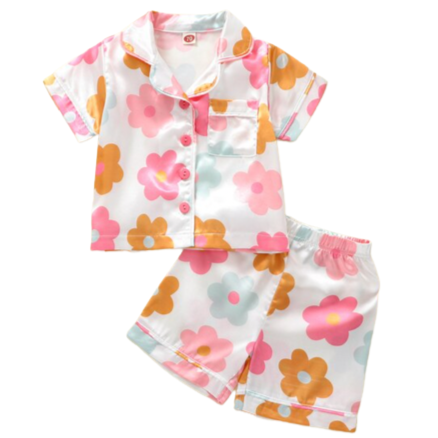 Kenzie Floral Silk Pajamas - PREORDER