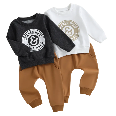 Chicken Nugs + Mamas Hugs Outfits (2 Colors) - PREORDER