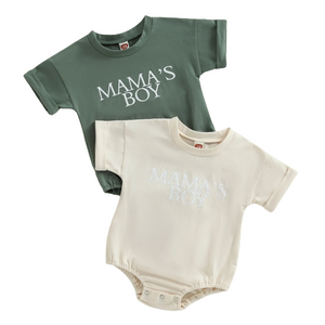 Mamas Boy Neutral Rompers (2 Colors) - PREORDER