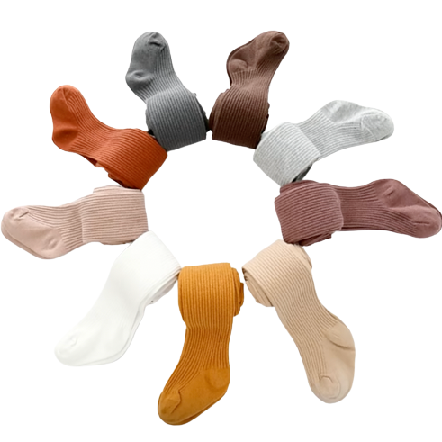 Solid Ribbed Stockings (9 Colors) - PREORDER