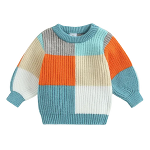 Patchwork Knit Sweater - PREORDER