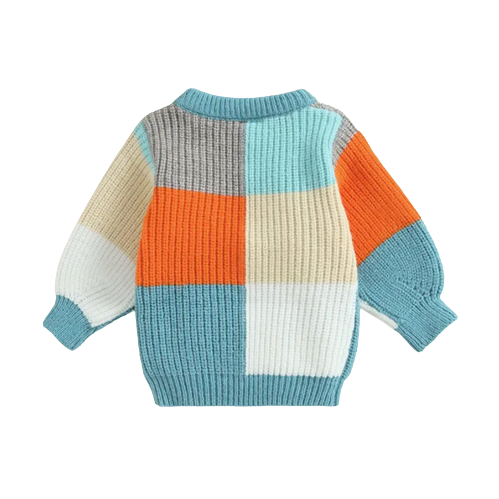 Patchwork Knit Sweater - PREORDER