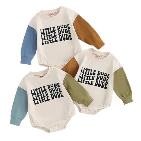 x3 Little Dude Rompers (6 Styles) - PREORDER