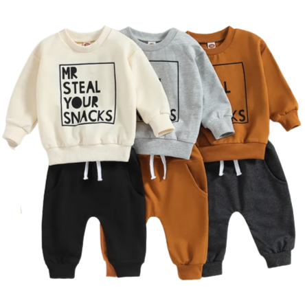 Mr Steal Your Snacks Jogger Outfits (3 Colors) - PREORDER