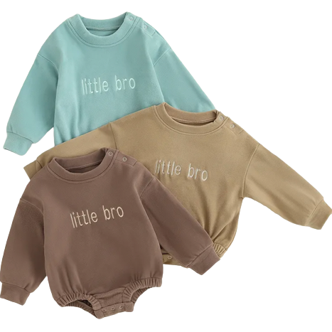Thick Little BRO Rompers (3 Colors) - PREORDER