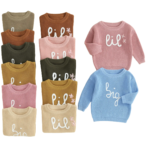 LIL & BIG Knit Sweaters (7 Colors) - PREORDER