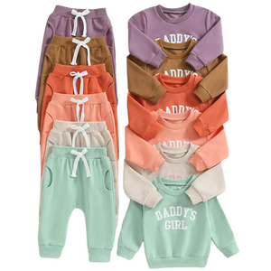 Daddys Girl Jogger Outfits (6 Colors) - PREORDER