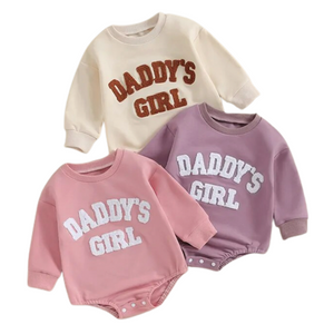 Daddys Girl Long Rompers (3 Colors) - PREORDER