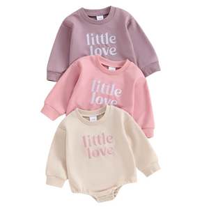 Little Love Embroidered Rompers (3 Colors) - PREORDER