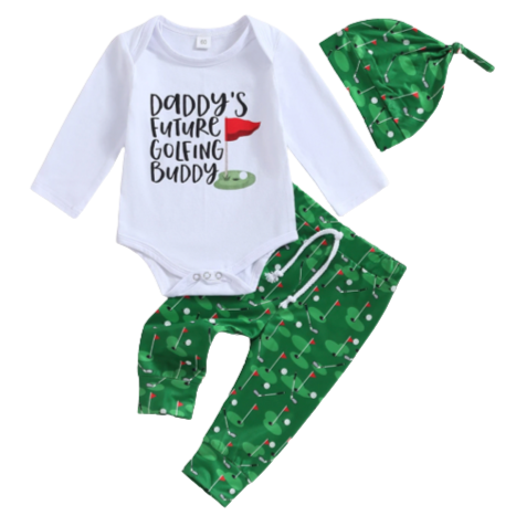 Daddys Future Golfing Buddy Outfits (2 Styles) - PREORDER