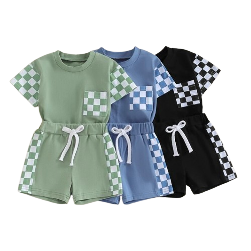 Checkered Pocket Outfits (6 Colors) - PREORDER