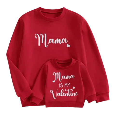 Mama & Valentine Matching Pullovers - PREORDER