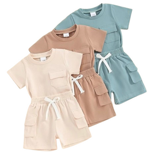 Solid Casual Pocket Outfits (3 Colors) - PREORDER
