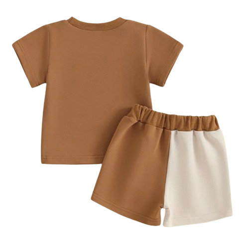 Mamas Boy Two Tone Shorts Outfit - PREORDER
