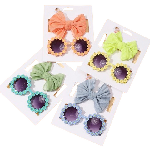 Spring Time Sunnies & Sheer Bows (6 Colors) - PREORDER