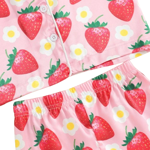 Strawberries & Daisies Pajamas - PREORDER