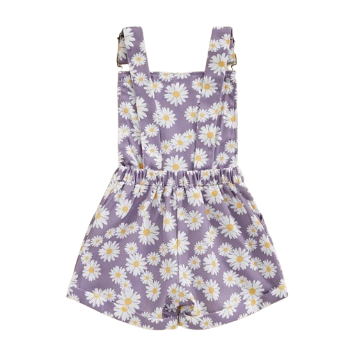Spring Sunflower Overall Rompers (3 Colors) - PREORDER