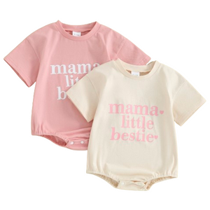 Mama Little Bestie Rompers (2 Colors) - PREORDER