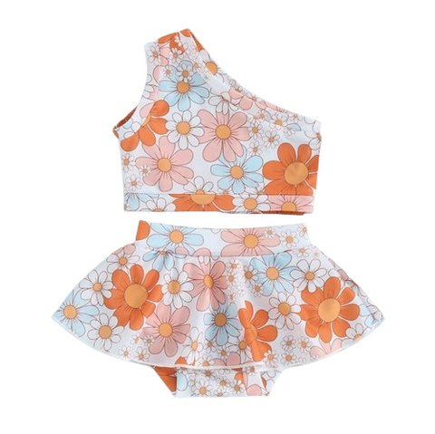 Colorful Daisies Swim Outfit - PREORDER
