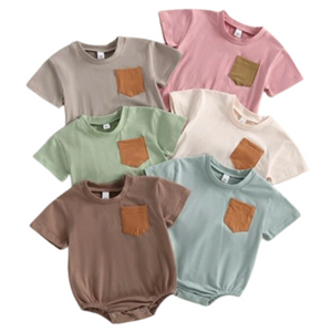 Solid Casual Pocket Rompers (6 Colors) - PREORDER