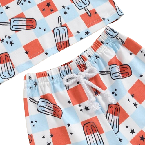 Checkered USA Popsicles Outfit - PREORDER