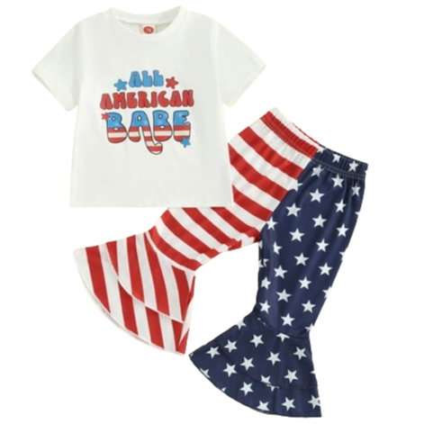 All American Babe Stars & Stripes Outfit - PREORDER