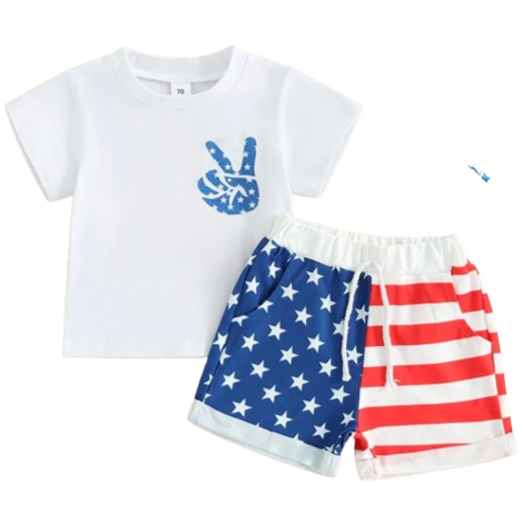 Peace America Stars & Stripes Outfit - PREORDER