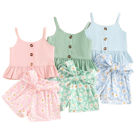Floral Daisies Outfits (3 Colors) - PREORDER