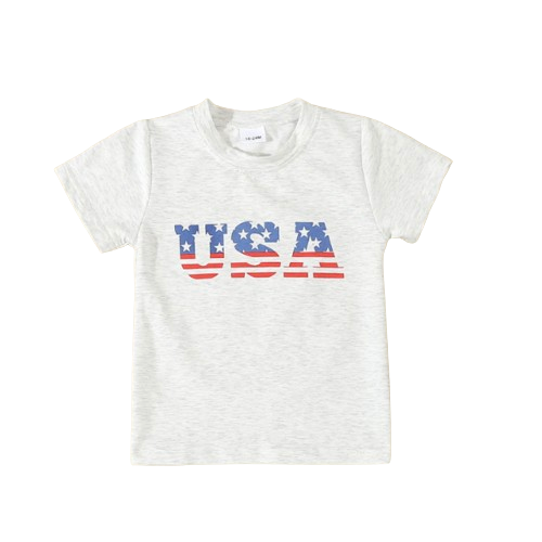 USA 4th of July Flag Matching Romper & T-Shirts - PREORDER