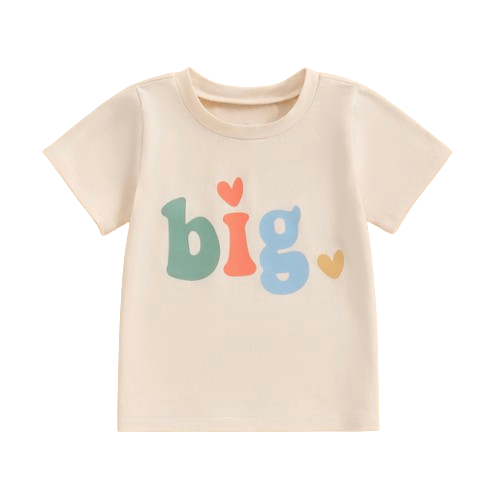 Big, Middle & Lil Matching T-Shirts & Romper (3 Styles) - PREORDER