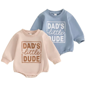 Dads Little Dude Rompers (2 Colors) - PREORDER