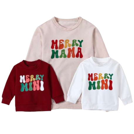 Merry Mama & Mini Matching Pullovers - PREORDER