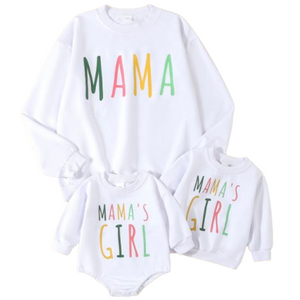 Mama & Mamas Girl Matching Pullovers & Romper - PREORDER